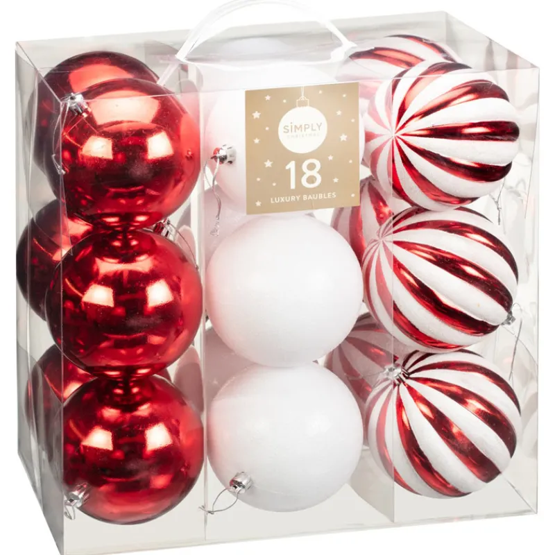 Hot Pack de 18 boules sucre d'orge Décoration De Sapin
