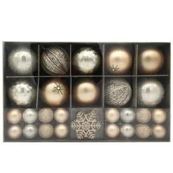 Hot Pack de 50 boules value champagn Décoration De Sapin