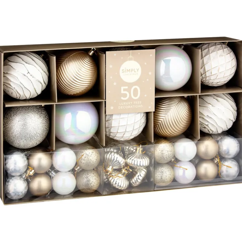 Online Pack de 50 boules value nordic Décoration De Sapin