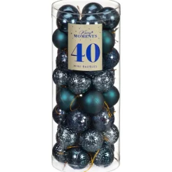 Best Pack de 40 mini boules 30mm bleu Décoration De Sapin
