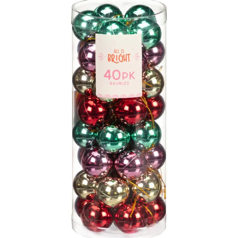 Online Pack de 40 mini boules 30mm mult Décoration De Sapin