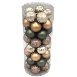 Hot Pack de 40 mini boules 30mm oran Décoration De Sapin