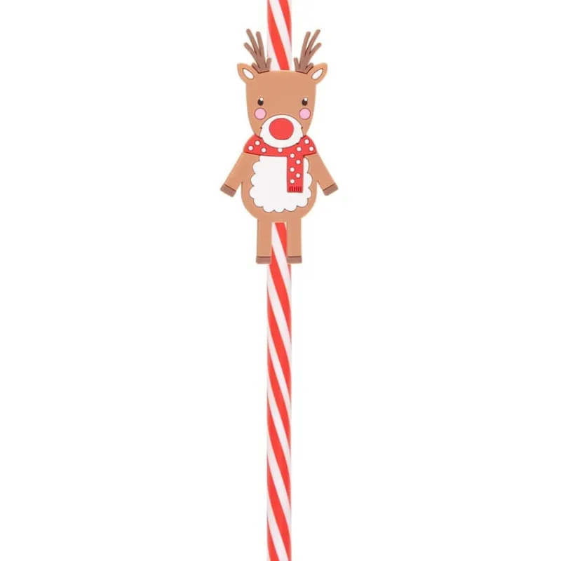 Discount Pack de 4 pailles noel Enfant Accessoire Noël Enfant