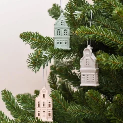 New Pack de 3 sujets maisons en cera Décoration De Sapin