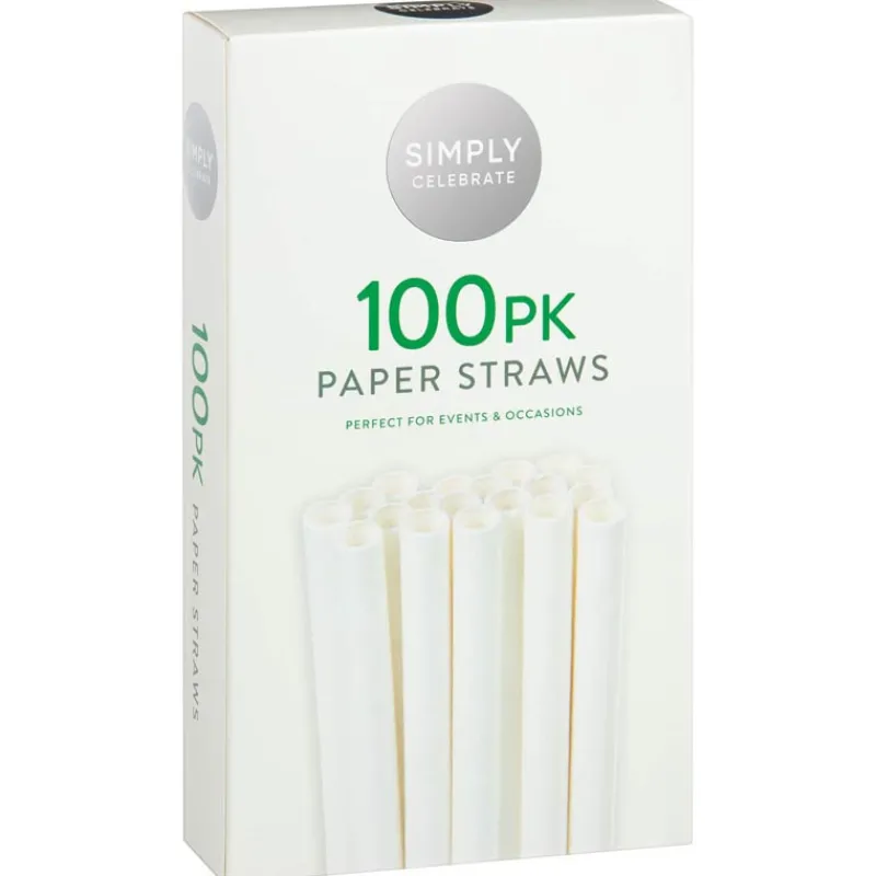 New Pailles x100 papier blanc Vaisselle Jetable