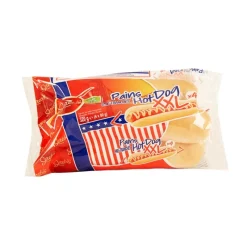 Hot Pain hot dog xxl x4 320g Epicerie Sucrée·Biscuit, Brioche