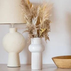 Online Pampa dans vase cotele Fleur, Plante Artificielle