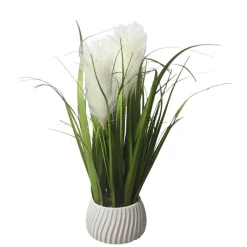 Best Pampa pot nervure Fleur, Plante Artificielle