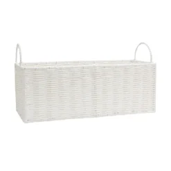 Hot Panier de rangement tresse blanc Rangement Décoratif