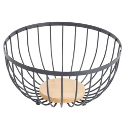New Paniere a fruit metal bois Ustensiles, Accessoire De Cuisine