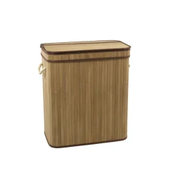 Sale Paniere a linge bambou 2 bacs Linge·Accessoire