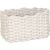 Clearance Paniere rangement en corde beige Accessoire Salle De Bain