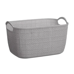 Online Paniere rectangulaire effet lin Rangement