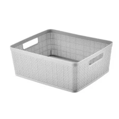 Outlet Paniere rectangulaire effet lin Rangement