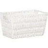Outlet Paniere tresse s blanc Rangement Décoratif