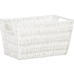 Outlet Paniere tresse s blanc Rangement Décoratif