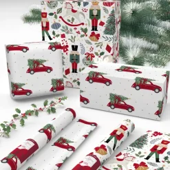 Clearance Papier cadeau 8m traditionnel Emballage Cadeau