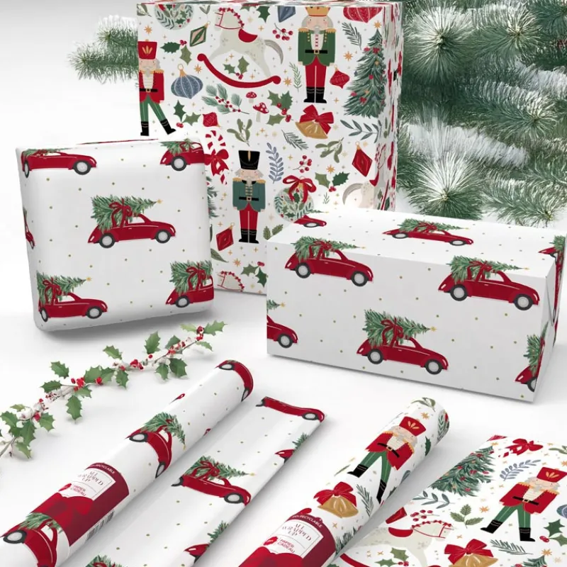 Clearance Papier cadeau 8m traditionnel Emballage Cadeau