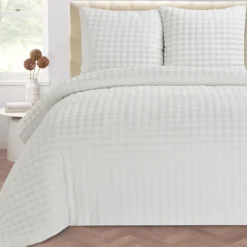 Discount Parure 240x220 bubble blanc Linge De Lit·Parure De Lit, Housse De Couette