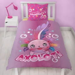 Discount Parure 140x200 kawai axolotl Linge De Lit·Parure De Lit, Housse De Couette
