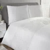 New Parure 240x220 pinsonic blanc Linge De Lit·Parure De Lit, Housse De Couette