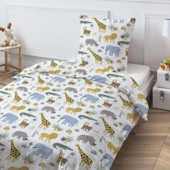 Discount Parure 140x200 savane Linge De Lit·Parure De Lit, Housse De Couette