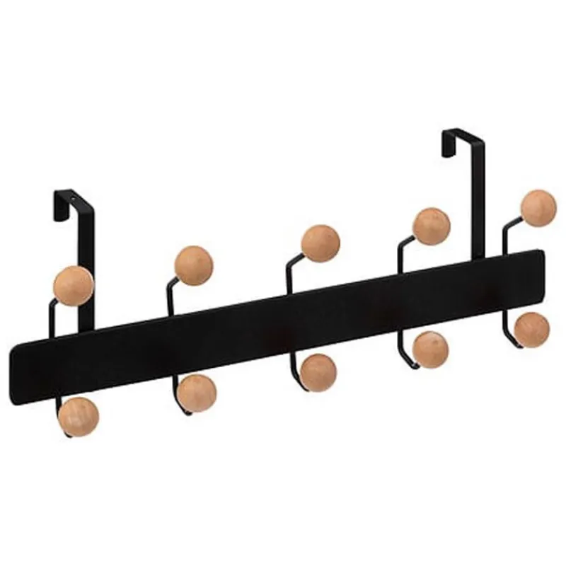 Clearance Patere de porte metal noir x10 t Rangement