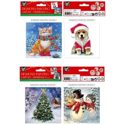 New Peinture diamant noel 13x13cm Enfant Loisirs Créatifs|Loisirs Créatifs