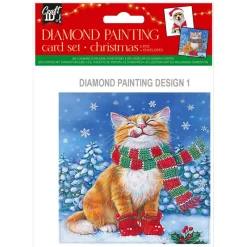 New Peinture diamant noel 13x13cm Enfant Loisirs Créatifs|Loisirs Créatifs