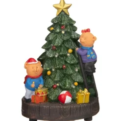 New Petit sapin lumineux Village De Noël