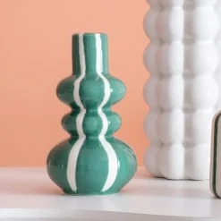 Hot Petit vase raye vert Vase