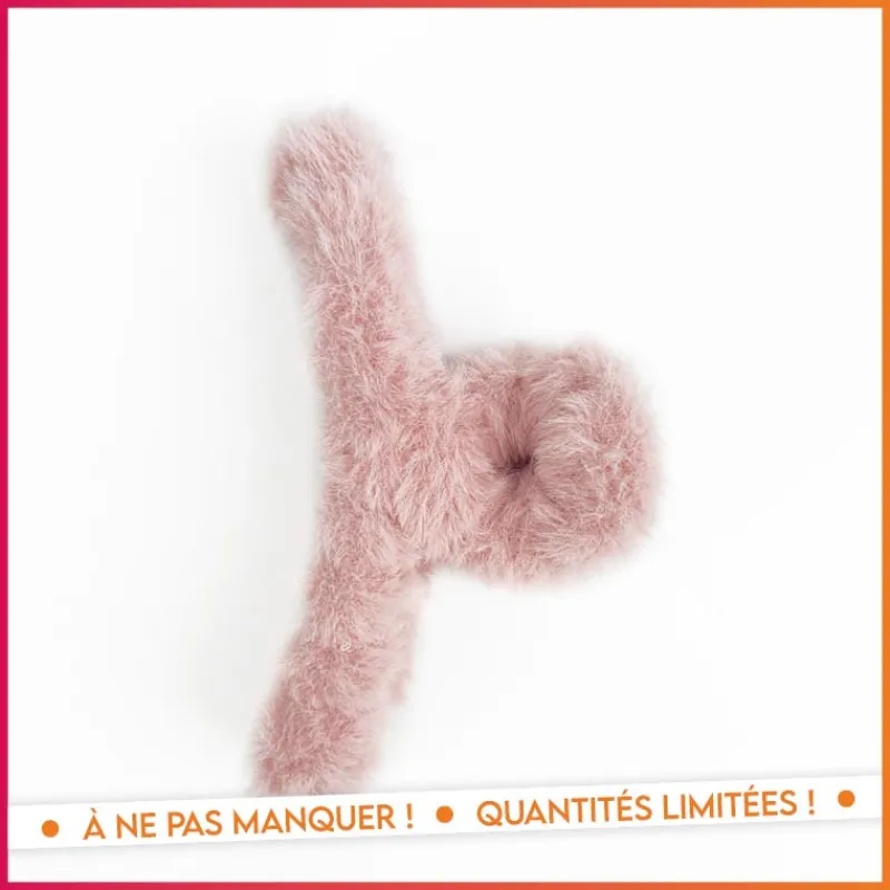 Pince cheveux fluffy creme Accessoire Beauté