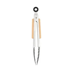 Outlet Pinces acier inoxydable + bois Ustensiles, Accessoire De Cuisine
