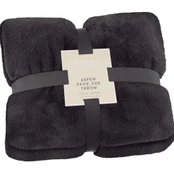 New Plaid aspen 130x160cm noir Décoration Textile·Plaid