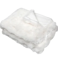 Plaid bubble creme 130x160cm Décoration Textile·Plaid
