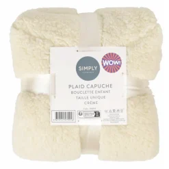 New Plaid capuche enfant bouclette Décoration Textile·Plaid