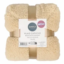 Plaid capuche enfant bouclette t Décoration Textile·Plaid