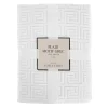 Discount Plaid motif grec 150x200cm blanc Décoration Textile·Plaid