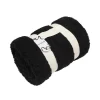 Clearance Plaid teddy 130x160cm noir Décoration Textile·Plaid