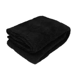 Clearance Plaid teddy 130x160cm noir Décoration Textile·Plaid