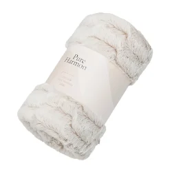 Outlet Plaid tromso creme 130x160cm Décoration Textile·Plaid