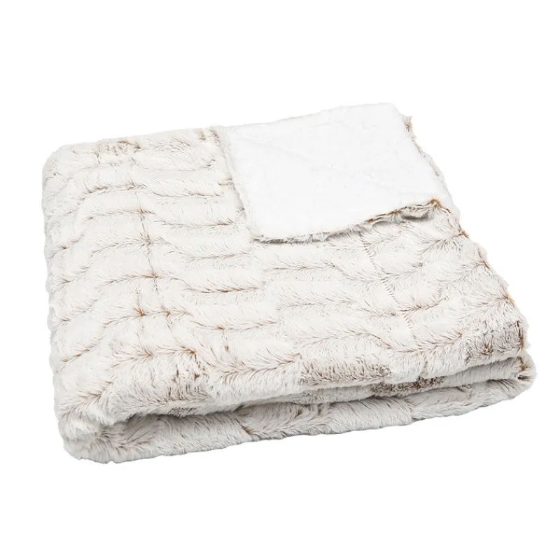 Outlet Plaid tromso creme 130x160cm Décoration Textile·Plaid