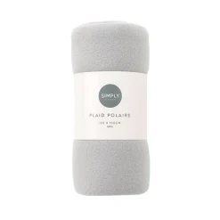 Discount Plaid 125x150 gris Décoration Textile·Plaid