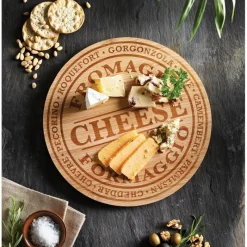 Hot Planche a decouper ronde bambou Ustensiles, Accessoire De Cuisine