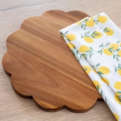 Online Planche fleur en acacia 30cm Ustensiles, Accessoire De Cuisine