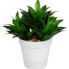 New Plante artificielle pot blanc Fleur, Plante Artificielle