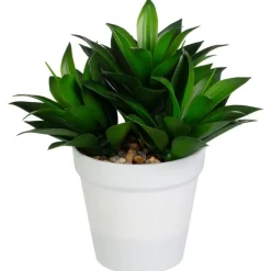 New Plante artificielle pot blanc Fleur, Plante Artificielle