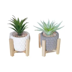 Hot Plante grasse artificiel pot Fleur, Plante Artificielle
