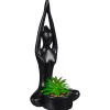 Sale Plante statue yoga Fleur, Plante Artificielle