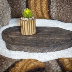 Clearance Plateau bois fonce Objet Décoratif